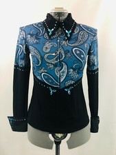 Medium Western Show Pleasure Rail Shirt Jacket Clothes Showmanship Horsemanship