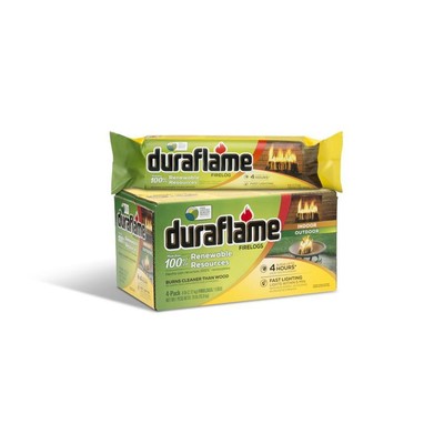 Duraflame 4 Pack 6 Lb Fire Logs Fast Lighting Burn 4 Hours Nature