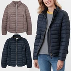 Womens Quilted Puffer Jacket Padded Bubble Zip Winter Warm Ex-Brand Ladies Coat