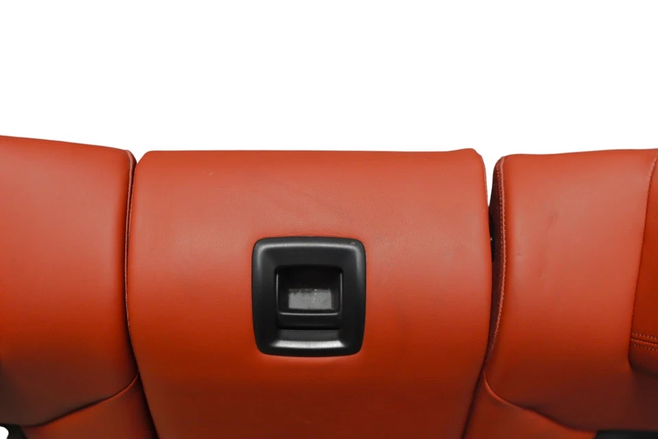 BMW M4 G82 Coupe Rear Fiona Red Leather Seat Set 2021 2022 2023 2024 OEM - Image 4 of 4