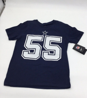 Nike Men's Leighton Vander Esch Navy Dallas Cowboys Printed T-Shirt