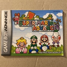 Manual ONLY Super Mario Advance - GBA Instruction Booklet - NO GAME