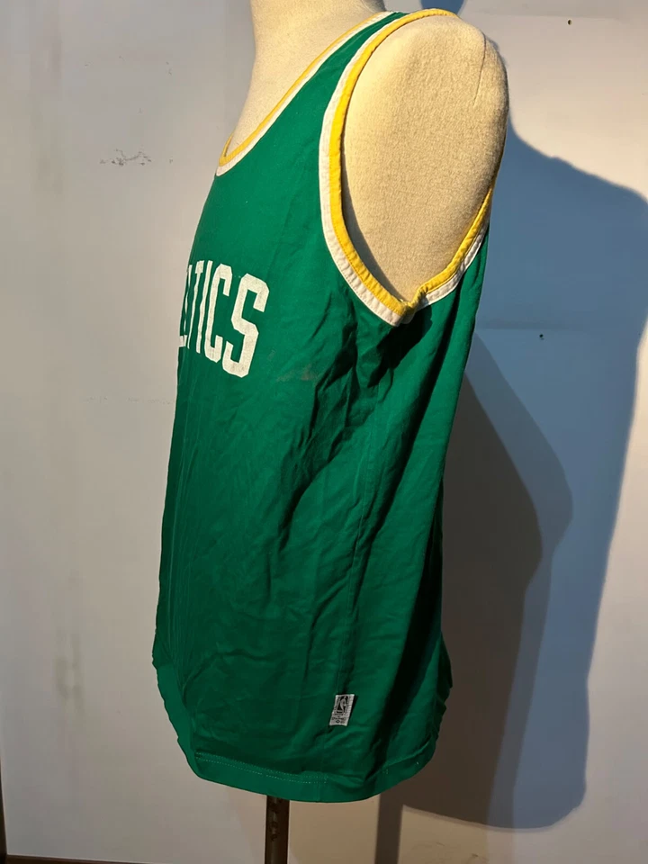 Canottiera Singlet Vintage Basketball NBA SPALDING Boston CELTICS Larry Bird - Imagen 3 de 4