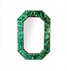 Malachite Stone Wall Mirror , Handmade Bathroom mirror , Looking Glass for Hotel