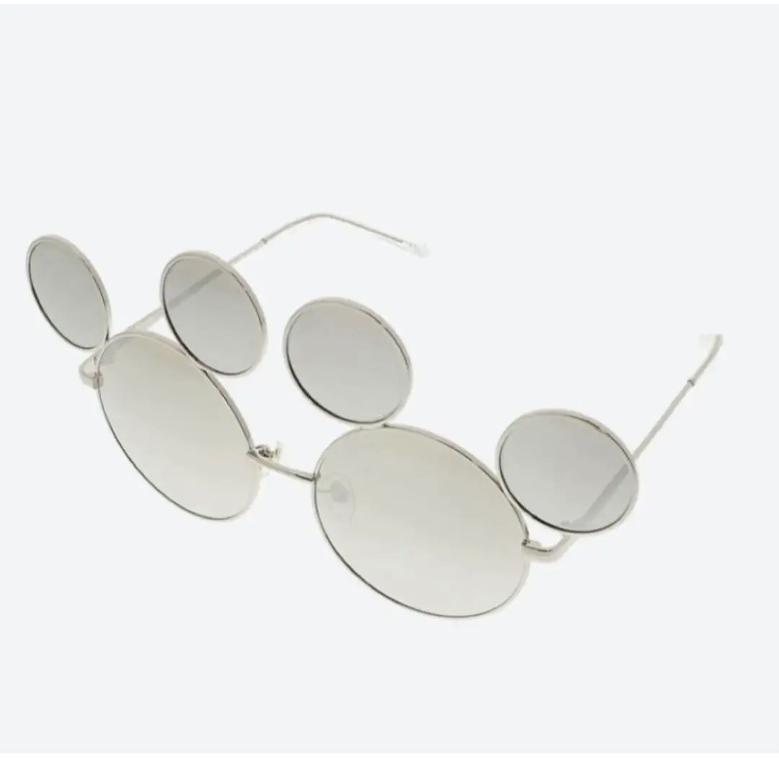Japan Tokyo Disney Resort Fashion sunglasses Mickey silver