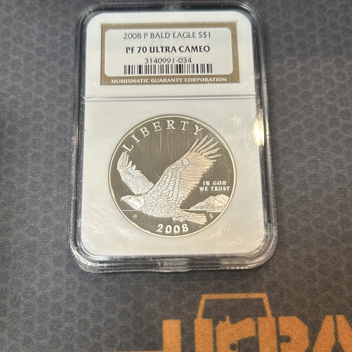 2008 P  NGC Bald Eagle S$1 PF70 Ultra Cameo 
