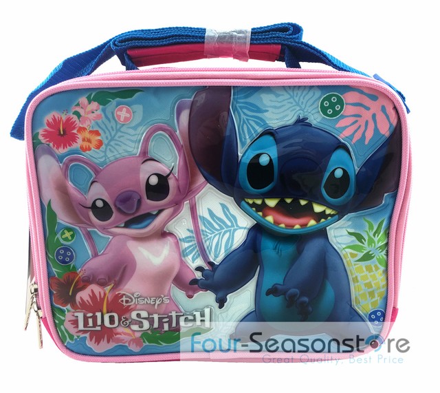 Disney Stitch & Angel Pink Insulated Lunch Bag eBay