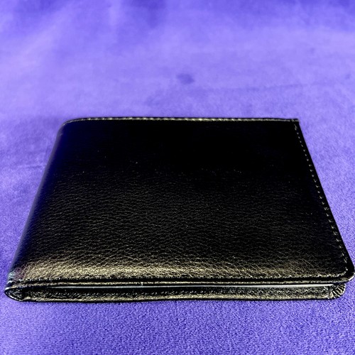 Leather Wonder Wallet RFID Protection Black Holds 24 Cards Slim 4"x5.25" Unisex