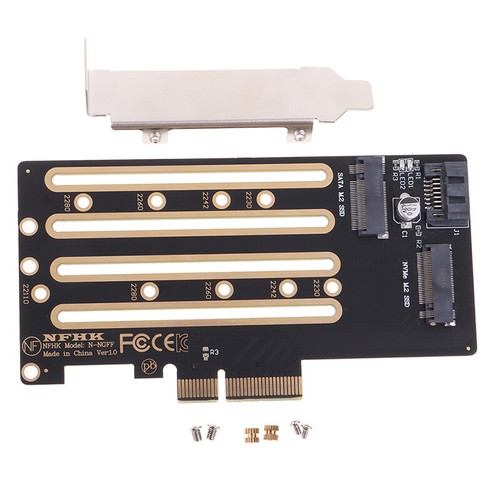 Nvme m.2 SSD to PCIe 3.0 4.0 x4 adapter card SATA m.2 SSD to SATA adapter car-mx - Photo 8/12