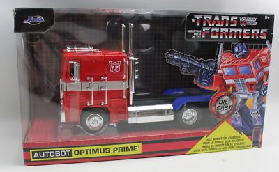 Transformers Autobot Optimus Prime Die Cast Jada Truck Hollywood Rides