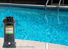 In-line Swimming Pool In-Ground Chlorinator Chemical Chlorine Feeder Dispenser