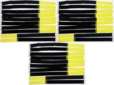 30 x Cable Hook and Loop 30cm x 20mm Yellow Hook and Loop Hook and Loop Cable Ties Tape with Eyelet