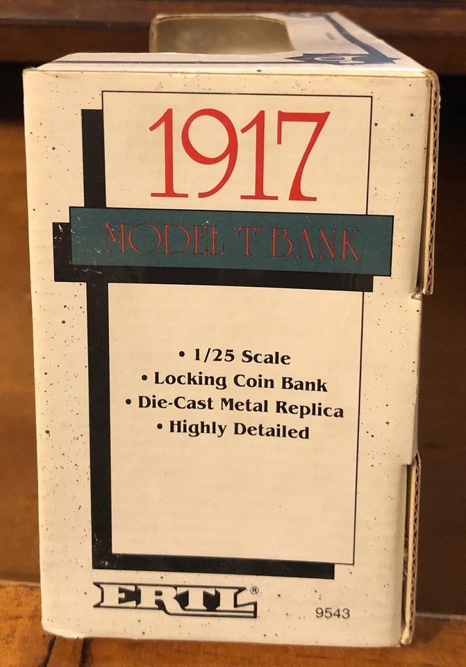 ERTL 1917 Coors Leche Malteada Die-Cast Metal Banco de Monedas Escala 1:25 Modelo T NUEVO Foto 3 de 4