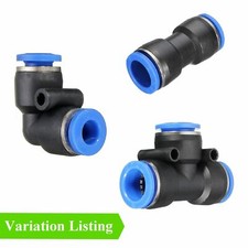 Releasable Nylon Speed Push Fit Connectors for Pneumatic Air, Water & Fuel Hoses