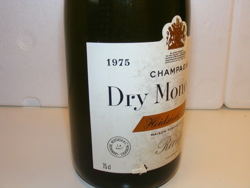 CHAMPAGNE DRY MONOPOLE BRUT HEIDSIECK & CO 1975 - Foto 3 di 6