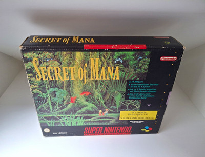 SNES Super Nintendo Secret of Mana Big Box