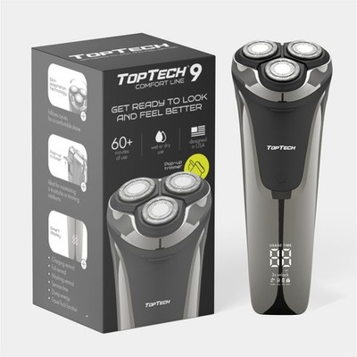 Electric Shaver for Men   TT Comfort Line 9, Wet Dry Waterproof, Rotary Tripl...