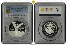 Mexico 1986 Libertad 1 Onza Silver Proof Coin PCGS PR69DCAM