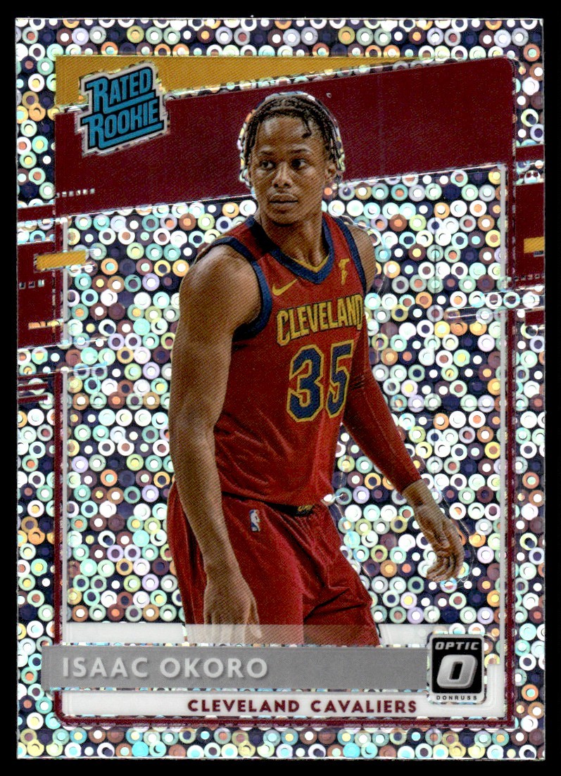2020-21 Donruss Optic Disco Rated Rookie Isaac Okoro RC Cleveland Cavaliers #155
