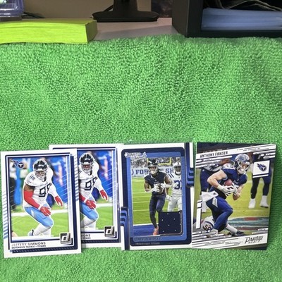 2025 Panini Tennessee Titans NFL Trading Card Lot of 4 Ridley Patch
