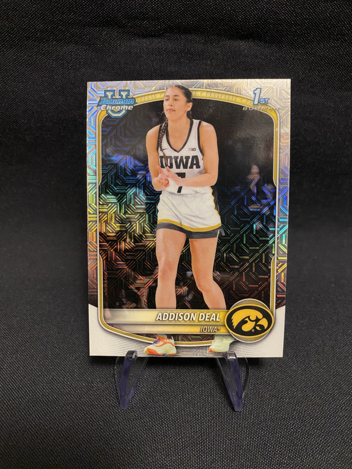 2025-26 Bowman Chrome Basketball - Addison Deal #BCP-50 Mojo Refractor - Iowa