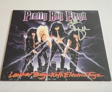Pretty Boy Floyd Signed Leather Boyz With Electric Toyz Vinyl LP (Signed By 1)