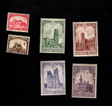 Belgium sc#B78-83 (1928) Complete MLH