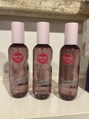 3pk EOS Caramel Cashmere Holiday Body Mist 6 fl oz Limited Edition