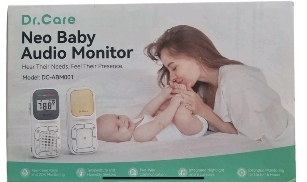 Dr. Care Neo Baby Audio Monitor - New - 1000ft Range - Portable - Battery - VAT