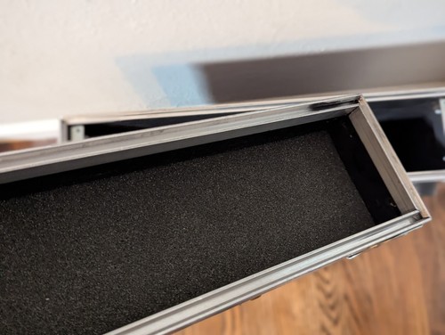 Nielsen Hartford Conn USA Hard Amplifier Rack Travel Case Box 20.5"x19.5"x4.5" - Picture 5 of 10