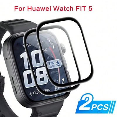 2er Pack Displayschutzfolie für Watch Fit 5/5 Pro 3D gewölbt, ultra Billig24