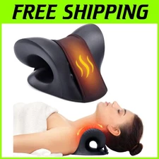 Lightweight Heated Neck Pillow for Cervical Spine Alignment & Muscle Relaxation