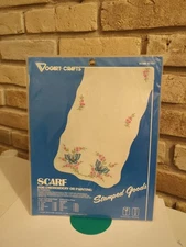 Vogart Crafts Scarf Embroidery/Painting BUTTERFLIES Stamped 8715A NEW 