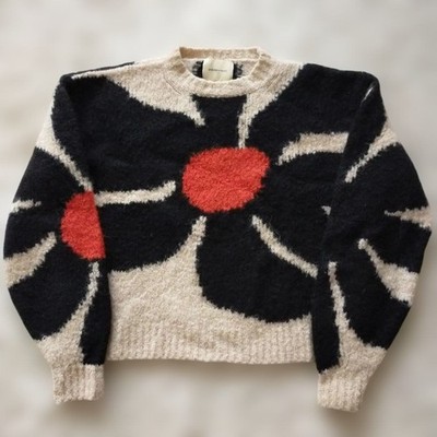 Paloma Wool Hana Sweater Beige White Paloma Wool Knit Size:L Flower Used