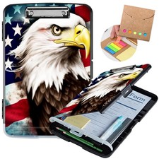 Clipboard with Storage,Heavy Duty Plastic Storage Clipboard with Low Profile ...