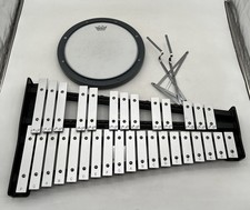 Percussion Plus 32 Key Bell Kit Xilofono Carillon con Custodia Practice Pad