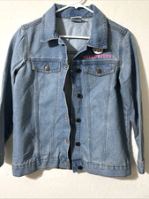 2023 Sanrio Hello Kitty Denim Jacket Size 14 16 Girls