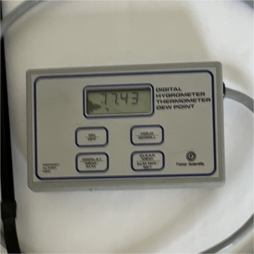 Fisher Scientific 11-661-7A Digital Hygrometer Thermometer Dew Point Meter