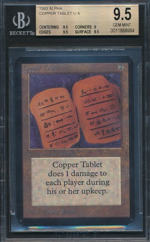 Alpha Copper Tablet BGS 9.5 Graded Magic MTG (8984) -magicgraders-