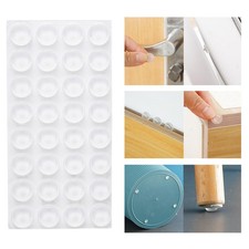 50/100Pcs Clear Self Adhesive Rubber Bumpers Cabinet Door Sound Dampening Bumper
