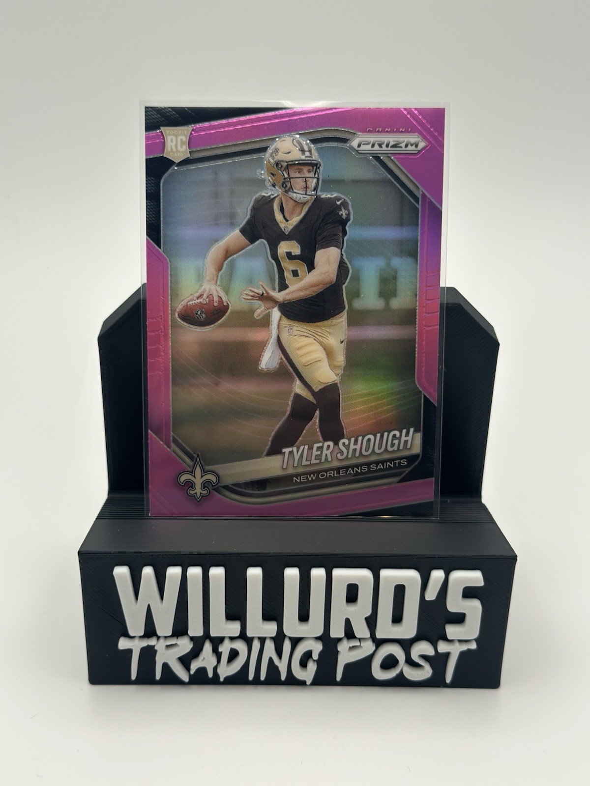 2025 Panini Prizm - Rookies Tyler Shough #327 Pink Prizm (RC)