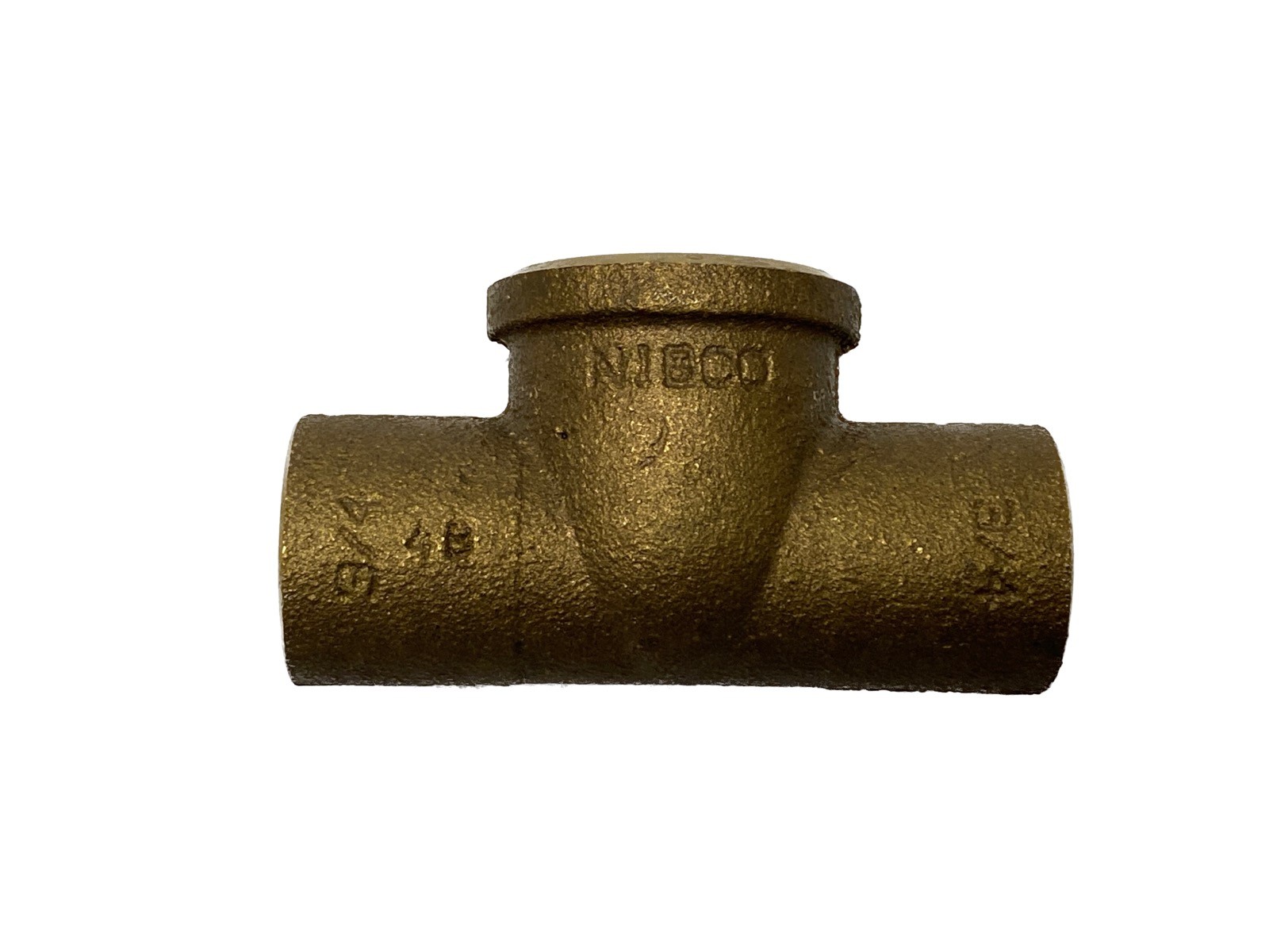 NOS Nibco 3/4" x 3/4" x 3/4” Cast Copper Tee Pressure Fitting BF14605L