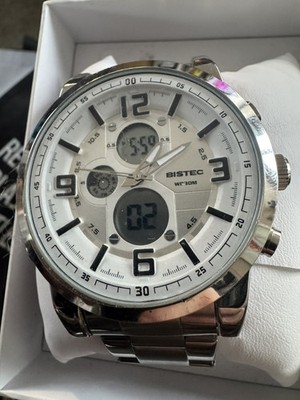 Vintage analog digital Bistec watch japan movement china made very big 90's