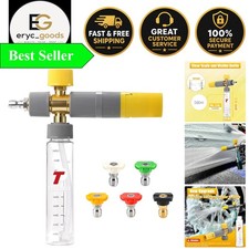 Lightweight Foam Cannon with No Dilution Design - 3600 PSI for Ultimate Cleaning