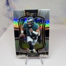 2025 Panini Select Football Jalen Hurts Premier Level Silver Prizm #190 - Eagles