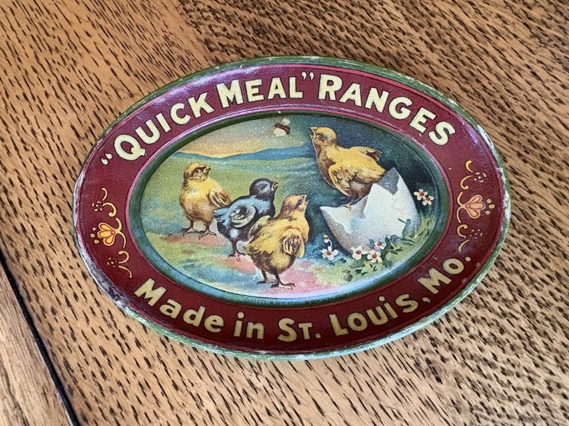 Antique Quick Meal Ranges Metal Tip Tray St Louis, Missouri