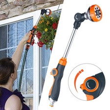 Hose Pipe Water Sprayer Gun Wand Metal Nozzle Spray Lance High Pressure Multi