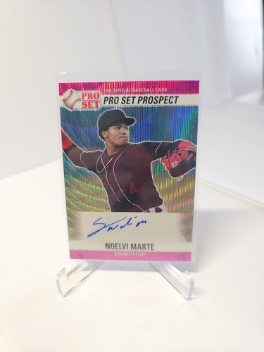 2021 Leaf Pro Set Pink Wave /15 #PSO- NM1 Noelvi Marte - Picture 1 of 2