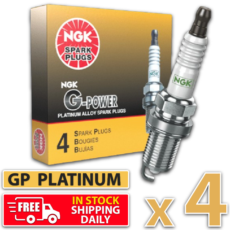 4 x NGK G-Power TR6GP Spark Plugs Platinum Upgrade for TR6