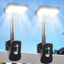 2PCS Clip on Solar Light Outdoor Garden LED Waterproof Motion Sensor for Fences